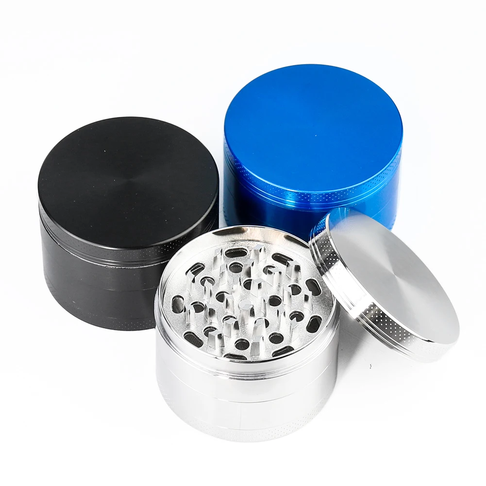 40/50/55/60MM 4-layer Grinder Portable Metal Grinder Spice Pepper Herbal Herb Crusher Machine Kitchen Accessories