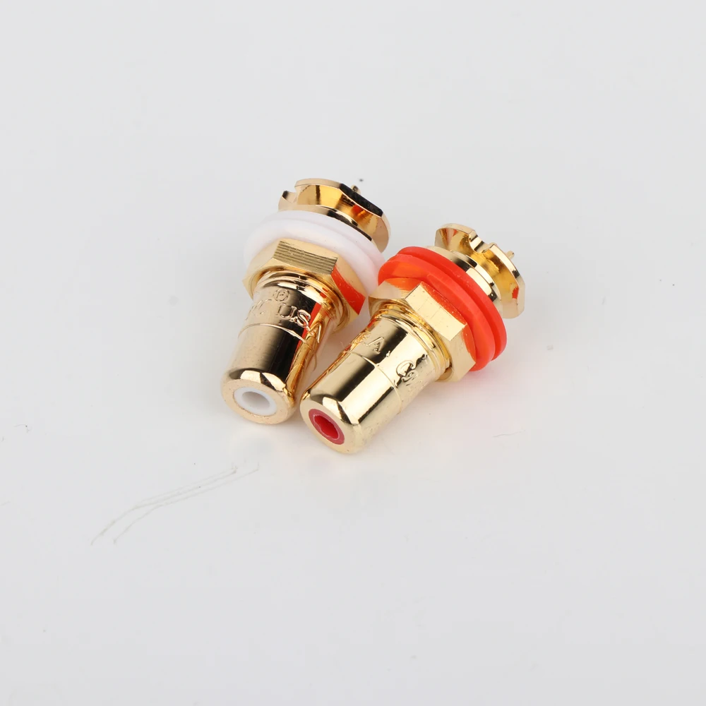 4pcs hifi audio CMC 816-U RCA female Jack RCA Terminal Sockets Gold Plated jack hi-end RCA female connector