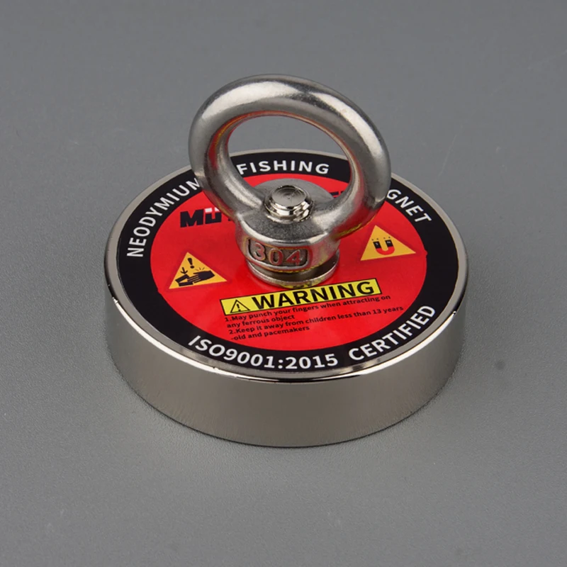 180KG 300KG 450KG Fishing Magnet Label Design Salvage Magnet World Large Neodymium N52 Magnets Search 10M Rope