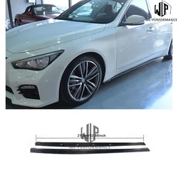 Q50 High Quality Carbon Fiber Car Body Kit Side Skirts for Infiniti Q50 Car Styling 2013-2017