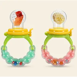 Baby Feeder Löffel nahrhaft obst und gemüse biss glocke ring bestehend aus kauen spielzeug Baby Fütterung löffel Nippel Schnuller Flasche