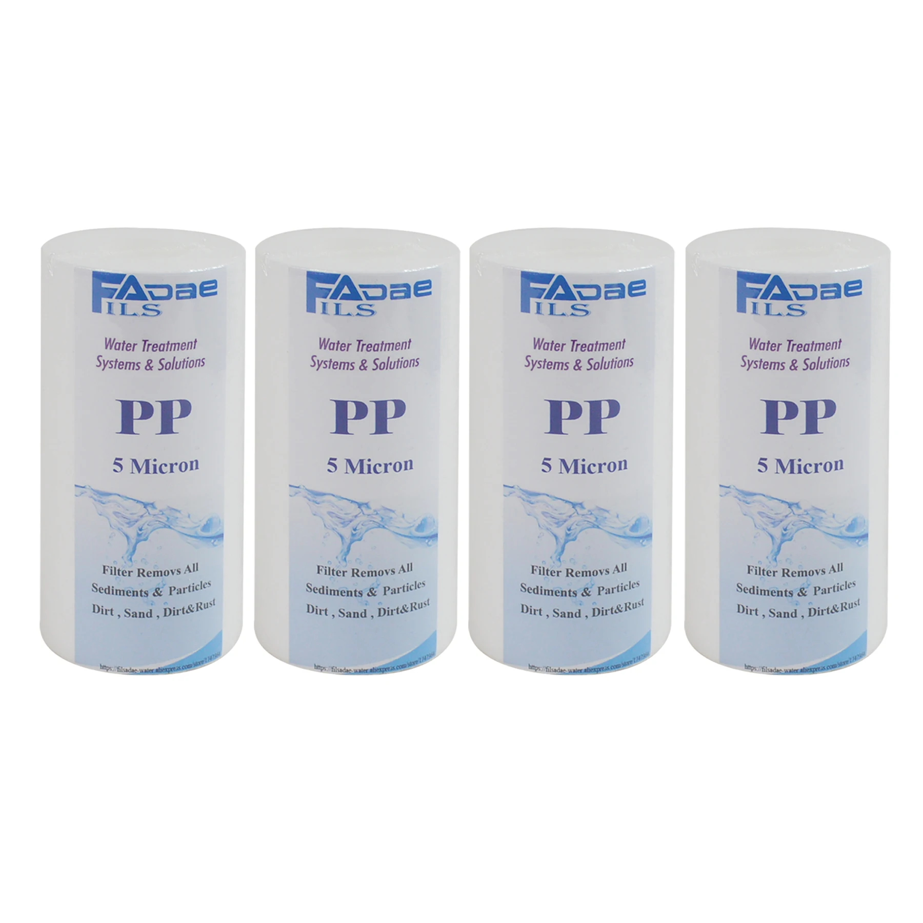 4-Pack of Replacement Water Filter Cartridge  2.5