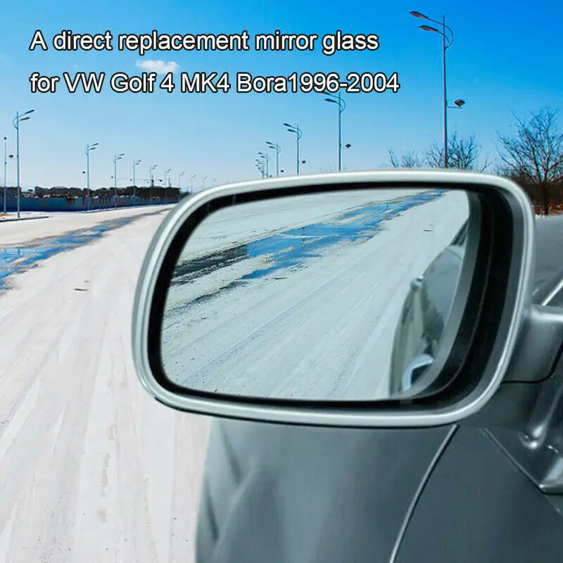 Left/Right Side Rearview Heated Mirror Glass For VW Jetta Golf MK4 Passat 1999 2000 2001 2002 2003 2004 Blue