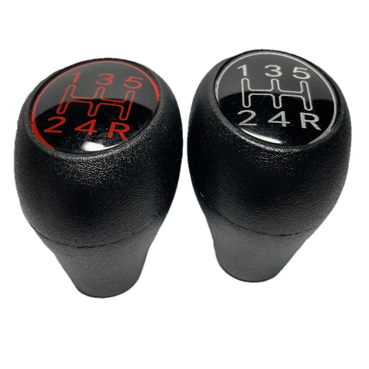 Black & Silver / Red / Green / Yellow 5 Speed Gear Shift Knob Lever Fit For Peugeot 504 505 205 309