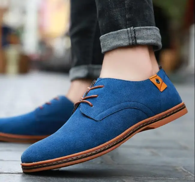 Winter Echtes Leder Männer Casual Schuhe Luxus herbst Herren schuhe Müßiggänger neue mode Atmungsaktive Slip auf rot blau Fahren Schuhe