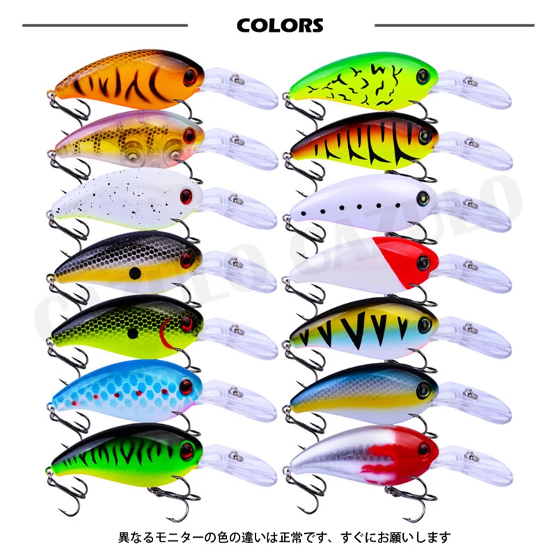 Crankbait Phụ Kiện Câu Cá Dụ Cau Nhân Tạo Trọng Lượng 14.5G 10Cm Peche En Mer Nổi Wobblers Biển Bass Đuôi Cá leurre