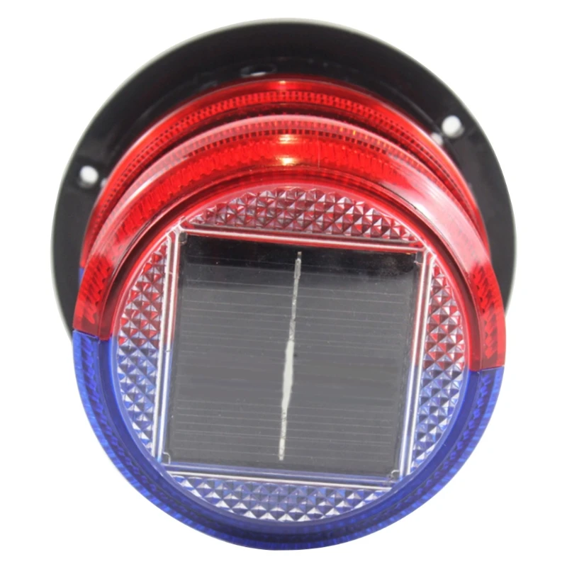 20CB 1 Pc Solar Flashing Warning Light Strobe Emergency Headlight LED Strobe Warning Lights Safety Car Accessories Auto Lamp