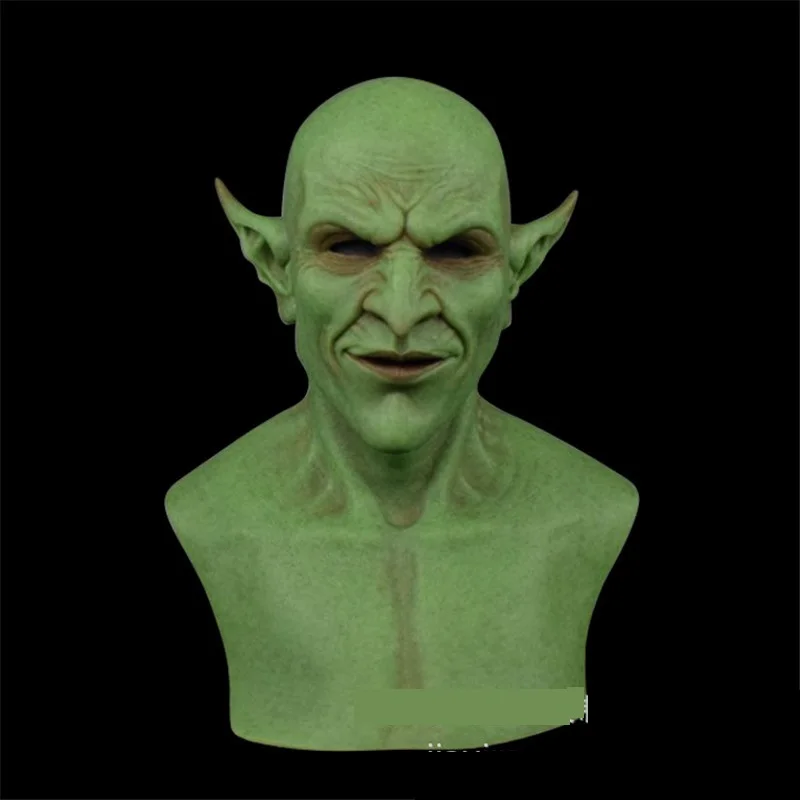 New Halloween Devil Clown Vampire Mask Yellow Goblins Mask Halloween Horror Mask Creepy Costume Party Cosplay Props
