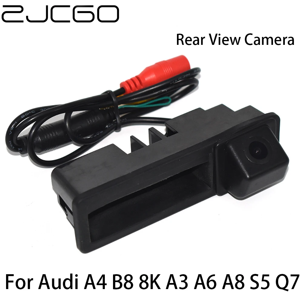 

ZJCGO CCD Car Rear View Reverse Back Up Parking Trunk Handle Waterproof Camera for Audi A4 B8 8K A3 A6 C7 4G A8 D4 4H S5 Q7 4L