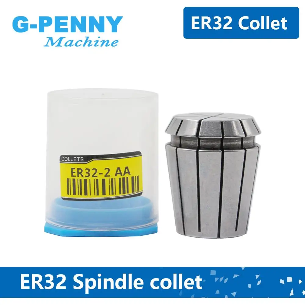 G-PENNY 1pcs ER32 Spring Collet Chuck Spindle Collet 0.015mm 2-3-4-5-6-7-8-9-10-11-12-13-14-15-16-17-18-19-20-6.35mm-12.7mm 1/2