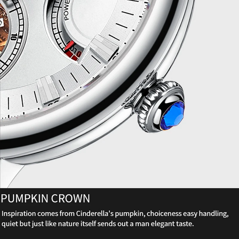 ساعات ريف تايجر الفاخرة للرجال، ساعة أوتوماتيكية للرجال، ساعة يد ميكانيكية مقاومة للماء، هيكل عظمي من الياقوت، احتياطي الطاقة، سوار جلدي