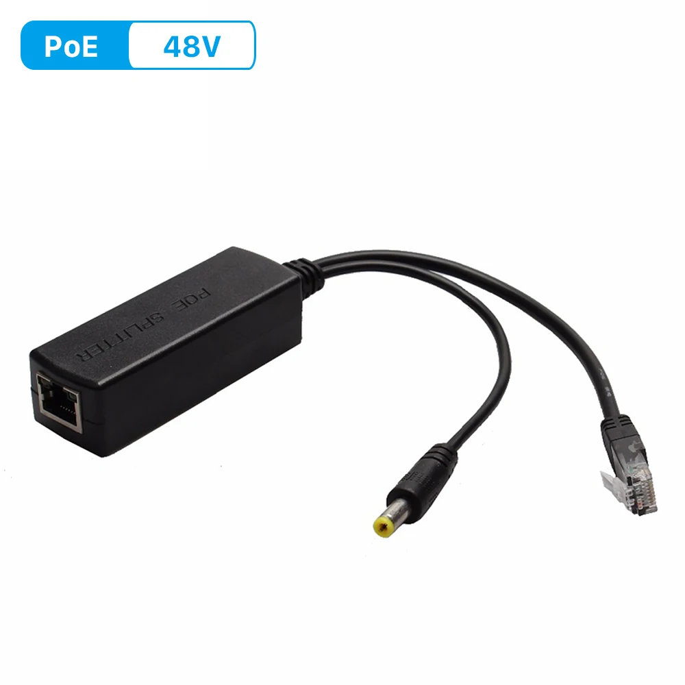 48V to 12V Active Isolated PoE Splitter IEEE802.3af 12V Adapter Injector poe splitter Connector Active 10/100M For PoE IP Camera