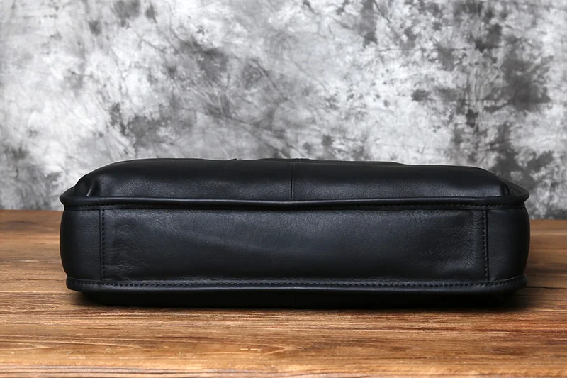 NZPJ Männer Echte Leder Business Handtasche Top Schicht Rindsleder Kreuz Abschnitt Büro Computer Tasche Schulter Messenger Aktentasche – Detail 9