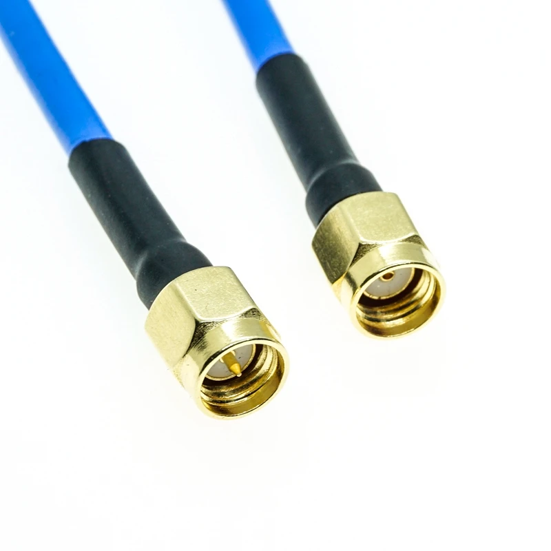 RPSMA male to SMA male Connector RG405 RG-405 Semi Flexible Coaxial Cable  .086