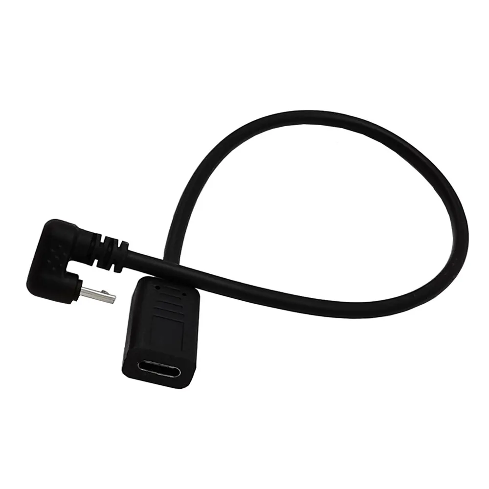 Cable adaptador de datos de 180 m/30cm, Micro usb de ángulo ascendente de 3,1 grados, USB 0,3 tipo C hembra a Micro USB macho, convertidor de carga de USB-C