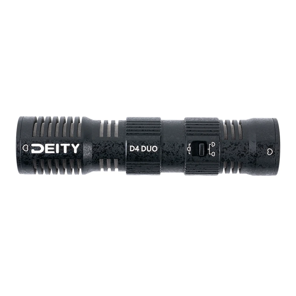 New Deity V-Mic D4 Duo Video Microphone Dual Cardioid Microphone 1/4 3/8 Cold Shoe Mount Mini Voice Recorder Mic for DSLR Camera