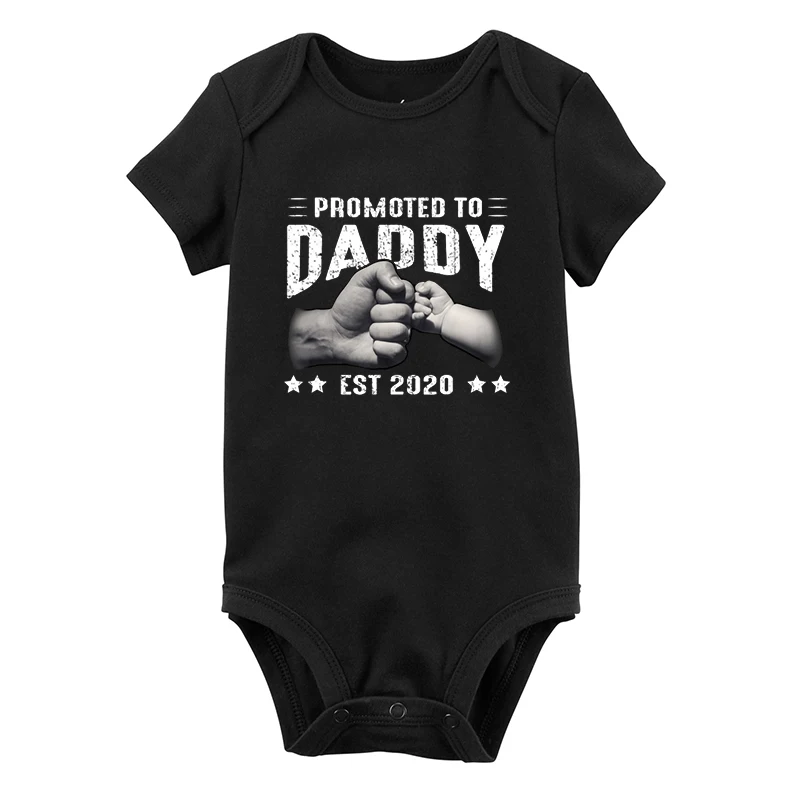 

New Dad Gift Soon To Be Promoted To Daddy T-Shirts Baby 2022 Family Matching Clothes New Dad Family Look Baby Girl Clothes M