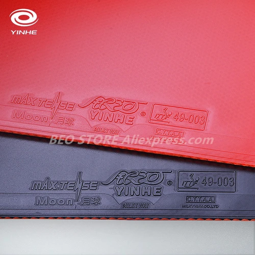 Imagen 2 del producto Yinhe Moon SPEED Max Tense No Pips sintonizados de fábrica en goma de tenis de mesa con esponja para raqueta de Ping Pong