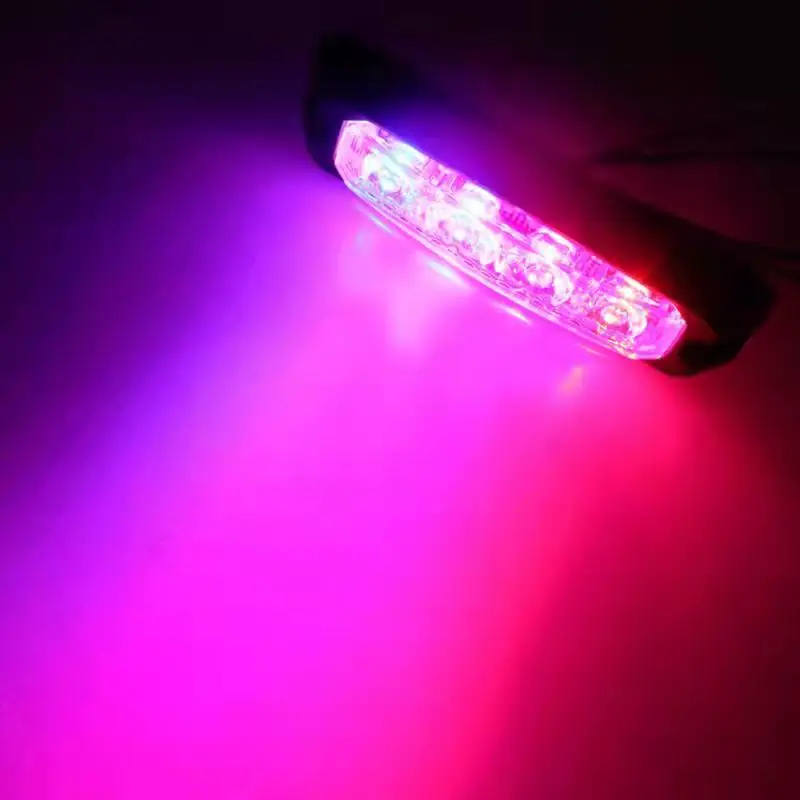 New 4LED Strobe Light 5-Wire Synchronization Function Truck Side Light Car Strobe High-power Warning Lamp Emergency Flash