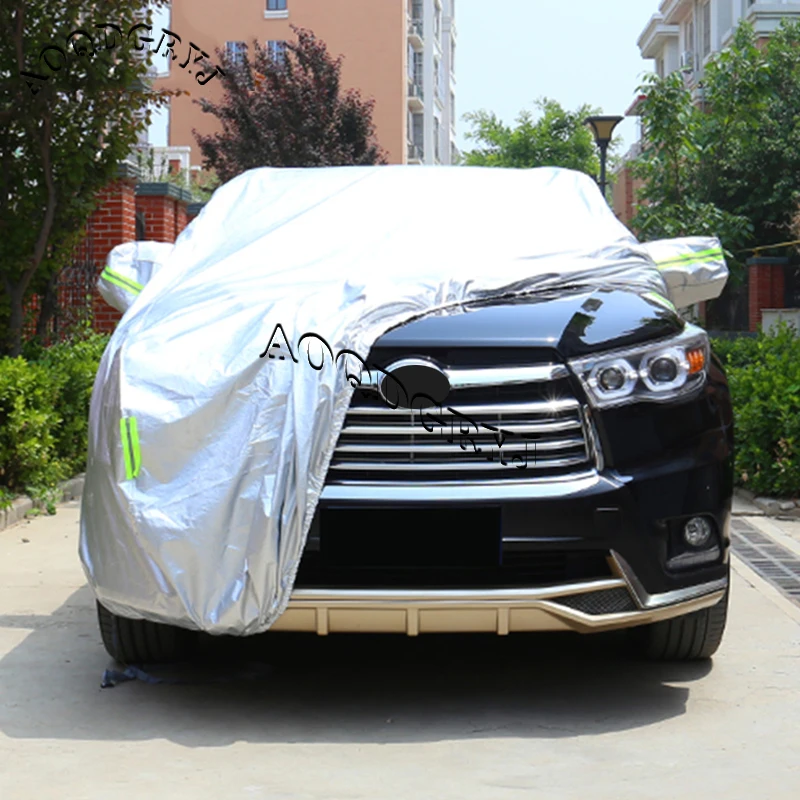 

For Toyota Highlander 2015-2019 Full Cover Dustproof Anti UV Moulding Car Covers Clothes Vehicle Scratch Proof Surface Protector