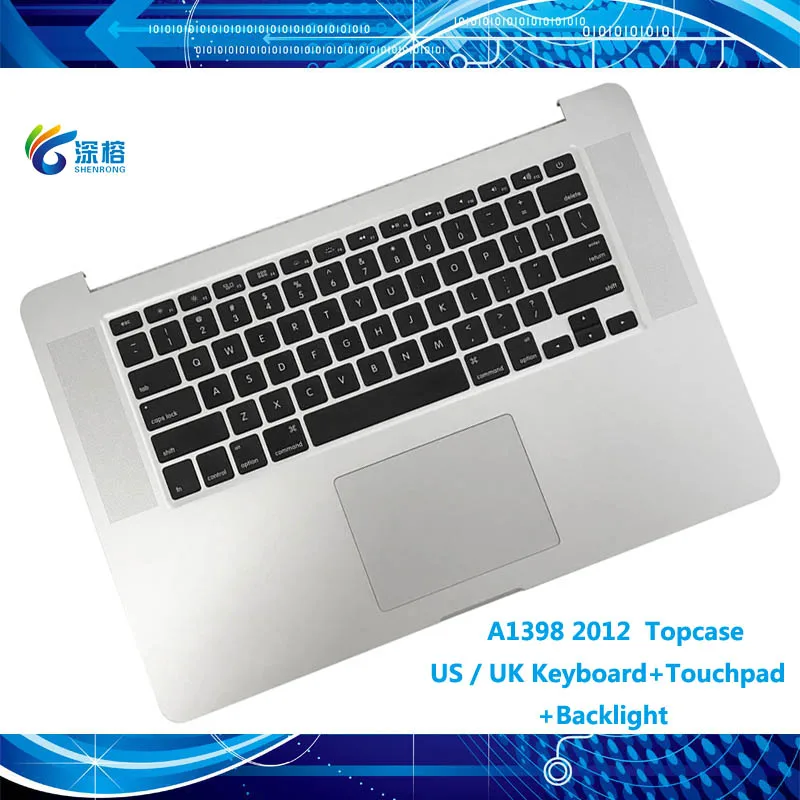 A1398 Topcase Keyboard Backlight Trackpad For Macbook Pro Retina 15