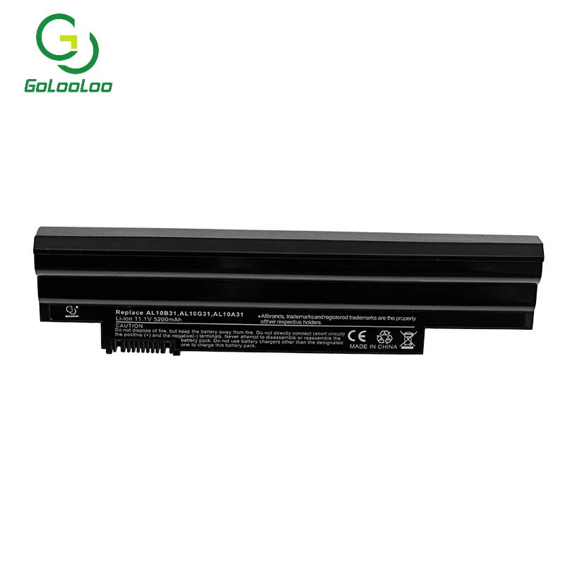 Golooloo 6 cells New laptop battery for Acer Aspire One 360 (D260) 522 AOD255 AOD257 AOD260 D255 D255E D257 D260 D270 E100 happy