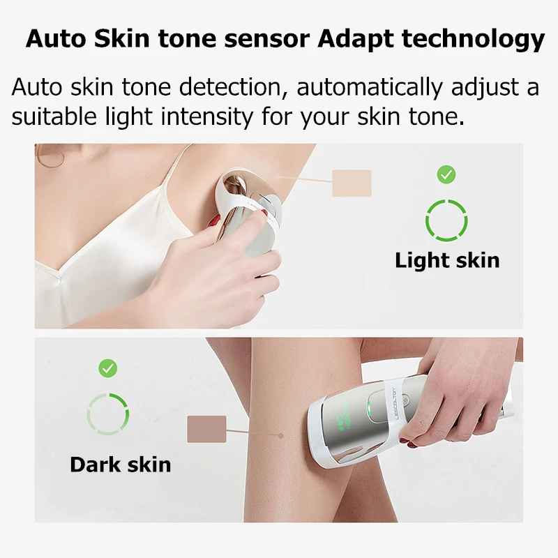 Lescolton IPL Hair Removal Laser Sapphire Epilator Permanent Hair Remover Women Men Home Photoepilation Painless Facial Body Leg