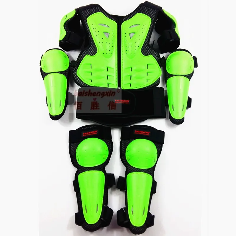 Motorcycle Full Body children Armor Jacket Chest Protection Gear elbow and shoulder child protection 8-14years