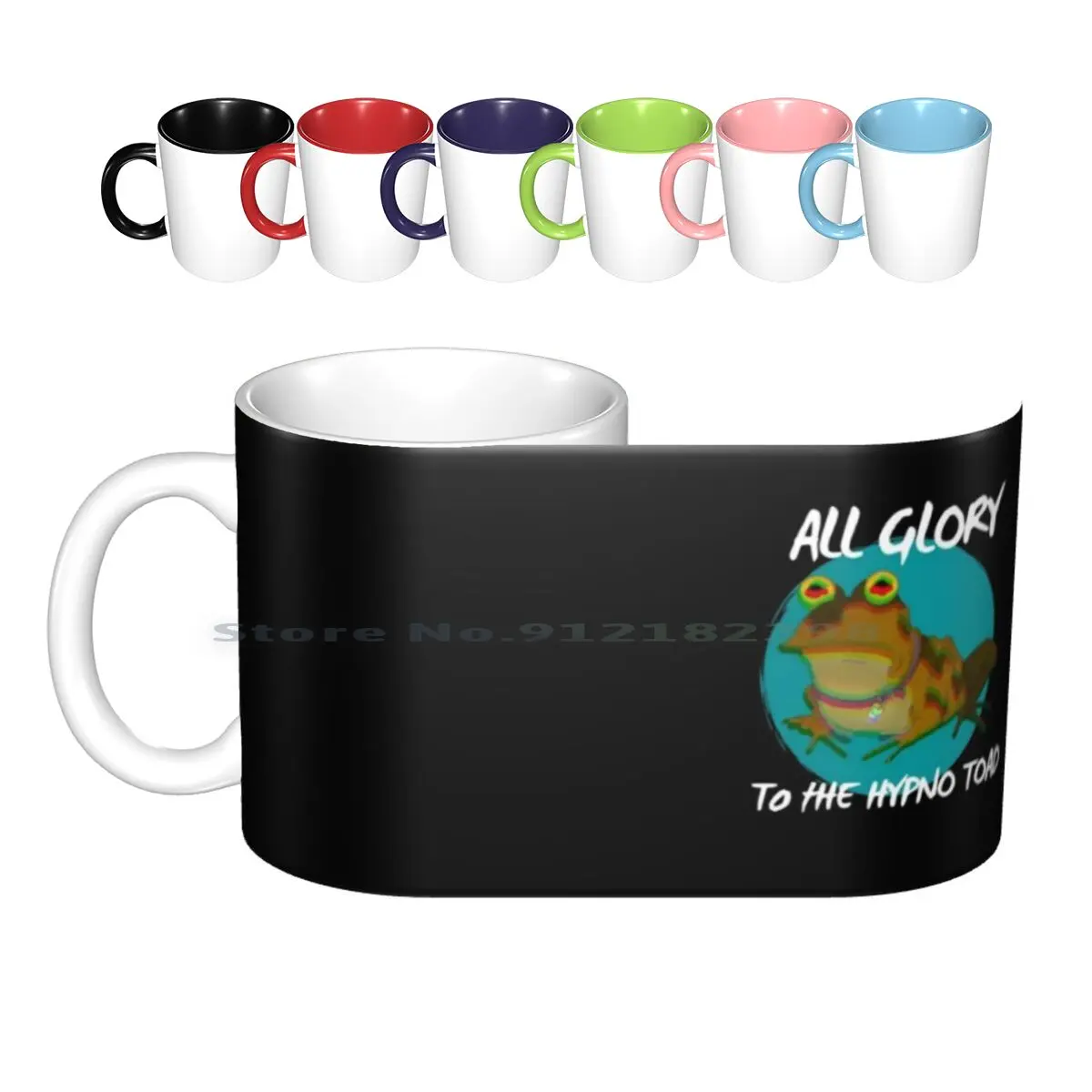 All Glory To The Hypno Toad! ( Version 2 ) Ceramic Mugs Coffee Cups Milk Tea Mug Hypnotoad Comedy Sitcom Animated Science