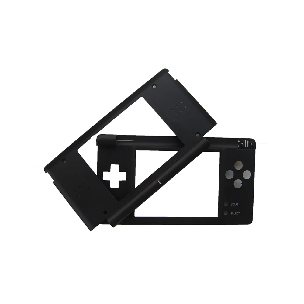 Black Top Frame for  DS Lite Upper/lower Screen Frame For NDS Lite Shell For NDSL  Screen Inner Frame