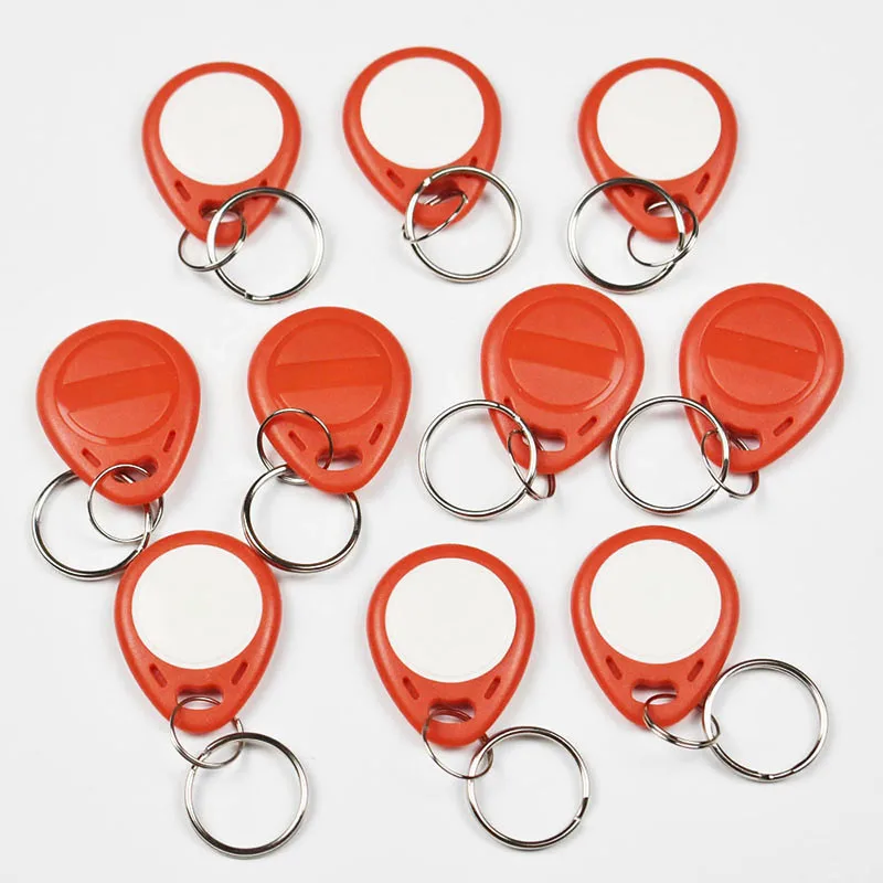 10 sztuk/partia 125Khz zbliżeniowy RFID EM4305 T5577 czytanie kart inteligentnych i zapisywalny Token Tag piloty breloki kontrola dostępu