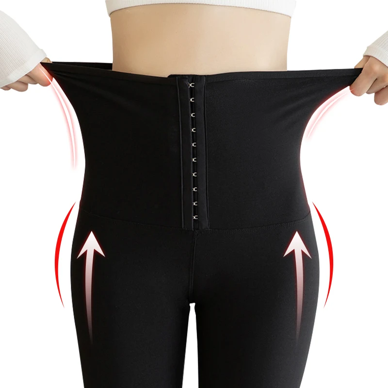 Pantalones de entrenamiento de cintura para mujer, pantalones de Sauna para sudar, moldeador de cuerpo, pantalones adelgazantes, entrenador de