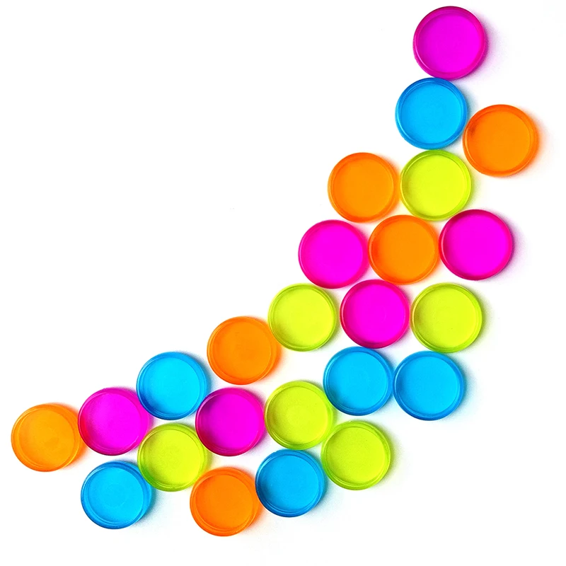 Bộ 50 18Mm Trasparent Màu Nấm Lỗ Đĩa Chất Kết Dính Cho Máy Tính Xách Tay/Người Lập Kế Hoạch Tự Làm Lỏng Lá Liên Kết Với Nhẫn Discbound đĩa CX19-004