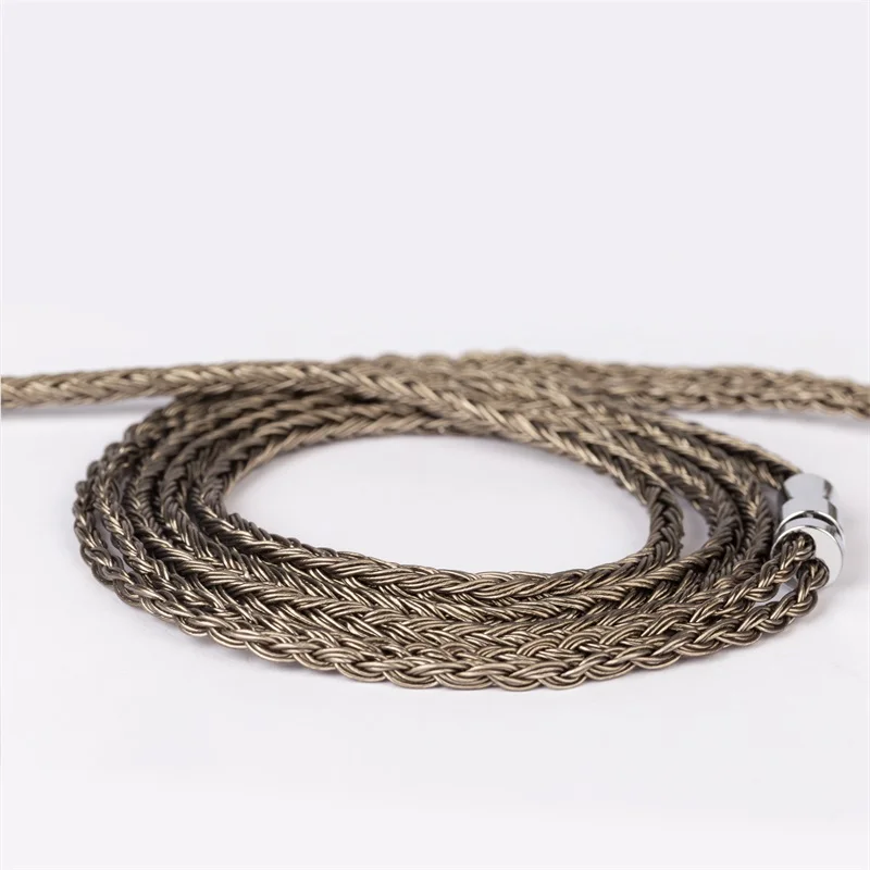 Kbear mostrar atualização 24 núcleo 5n ofc prata chapeado cabo 2.5mm/3,5mm/4.4mm fone de ouvido plug para kbear tri blon kz fone de ouvido iem cabo