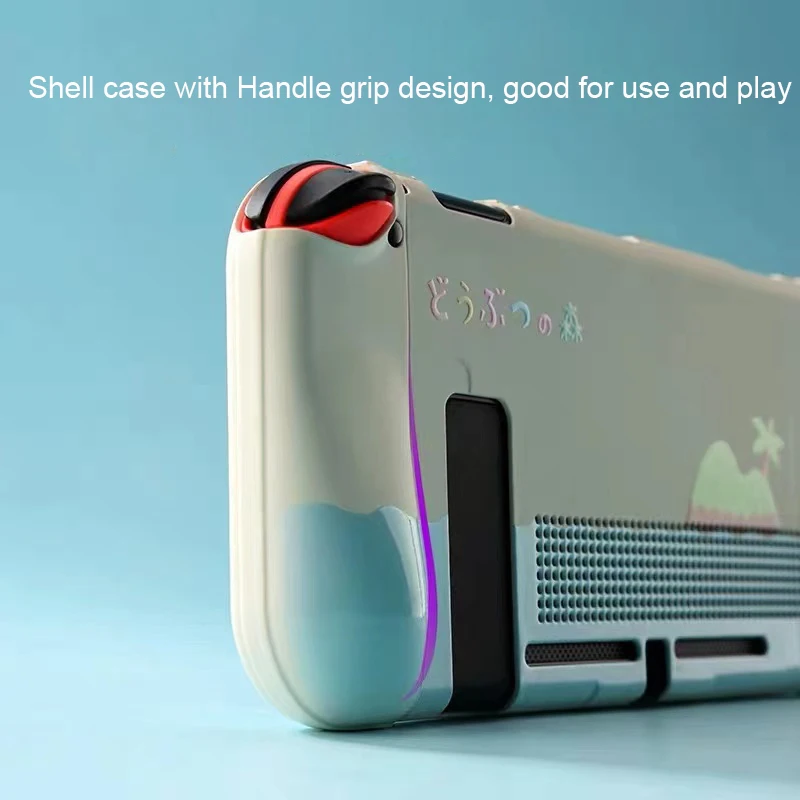 Защитный чехол NS Switch черного и белого цвета из бычьей кожи, мягкий чехол из ТПУ с защитой от падения, чехол для геймпада Joy-con, чехол для Nintendo ...