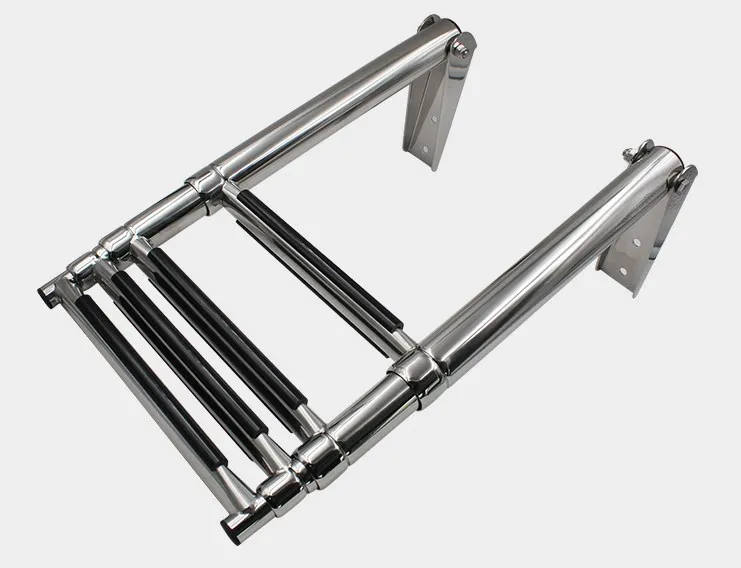 4 Bước Du Thuyền Thiết Bị Đồng Hồ Thép Không Gỉ 316 Kính Thiên Văn Gấp Đa Tầng Ngoài Du Thuyền Mềm Phần Cứng Phụ Kiện