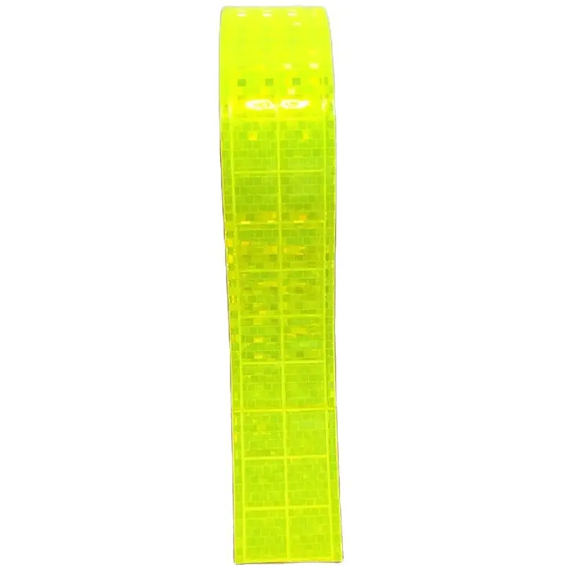 Réflecteur de sécurité à haute visibilité, réflecteur de sécurité à l\'iode clignotant, ruban en PVC, matériau de moulage GlaStrip, 5cm x 50m