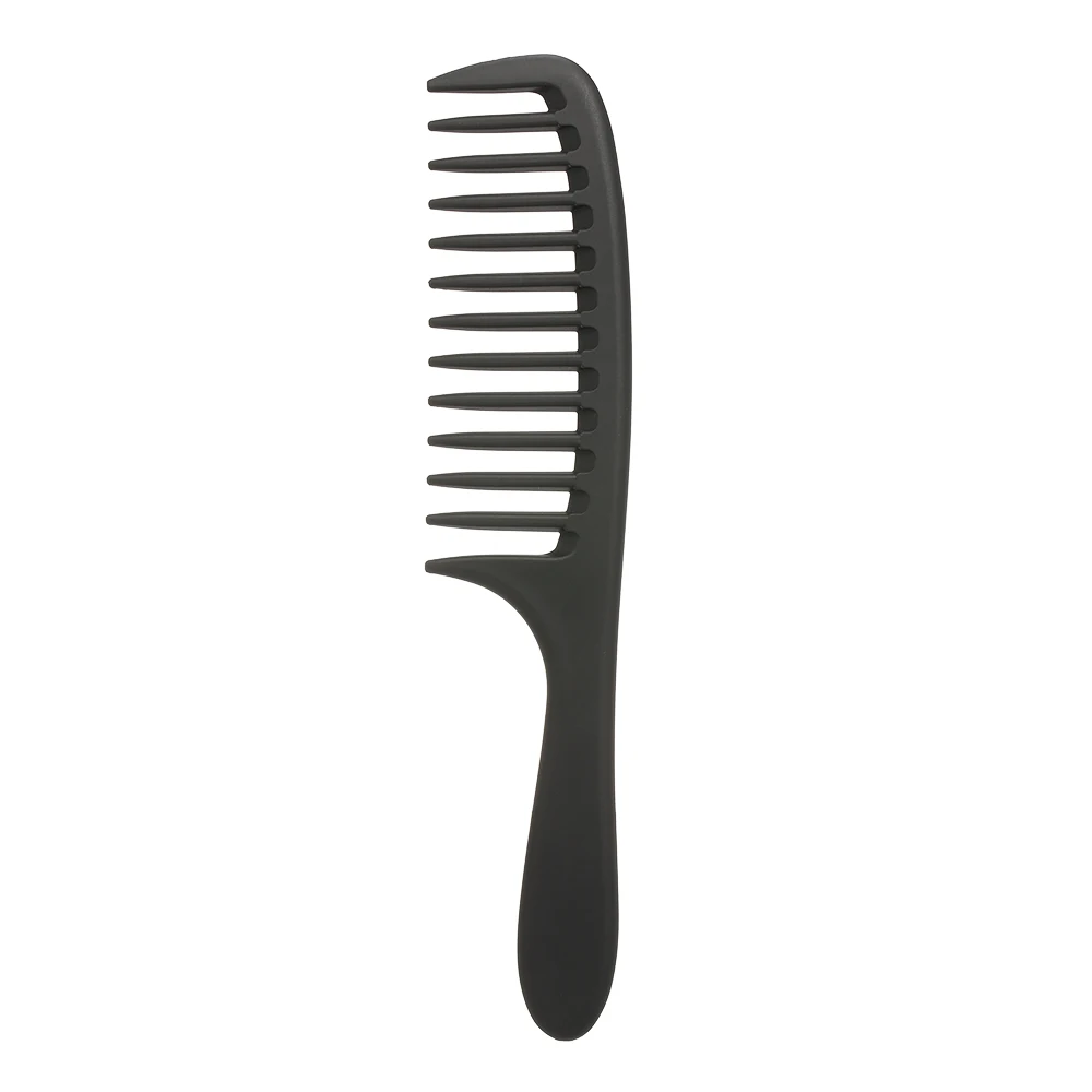 Wide Tooth Comb Detangling Hair Wide Comb Round Teeth Hair Comb Carbon Antistatic Comb Plastic Hair Brush For Woman Men