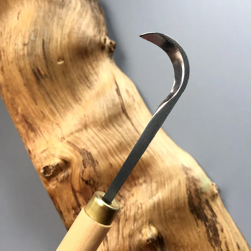 Couteau à découper les racines en Jade, couteau à découper les racines de la machette, outils de sculpture sur bois à main