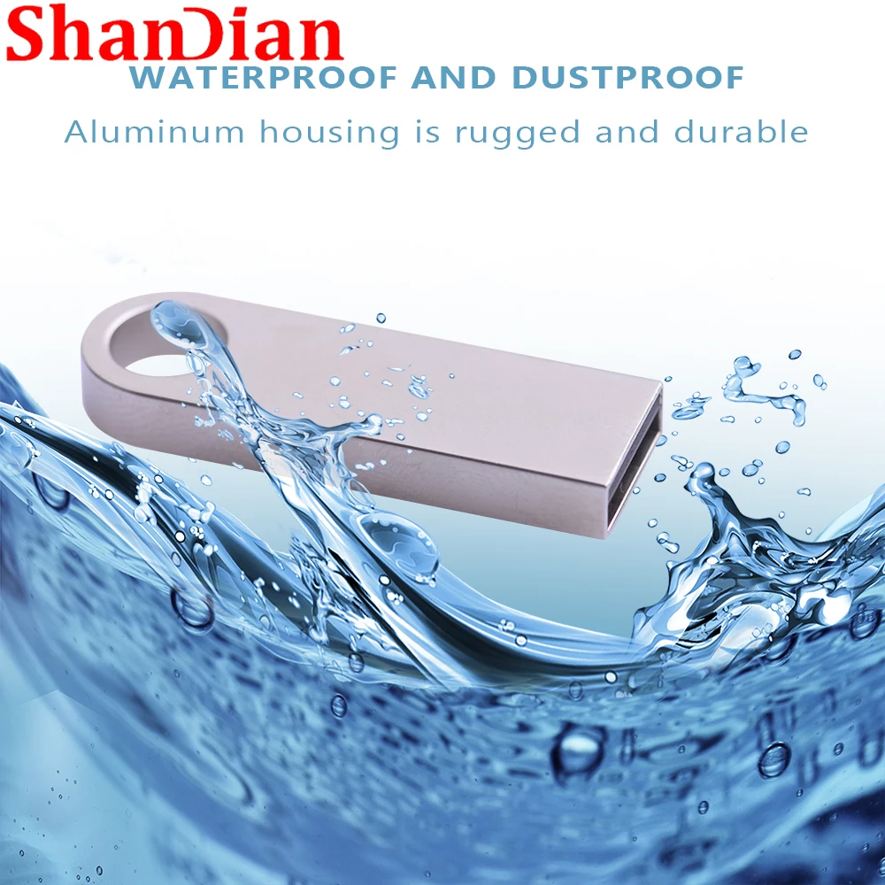 New Metal Mini Flash Drive USB 2.0 64GB Custom LOGO 32GB Pen Drives 16GB Memory Stick 8GB U Disk 4GB Black Commercial Affairs