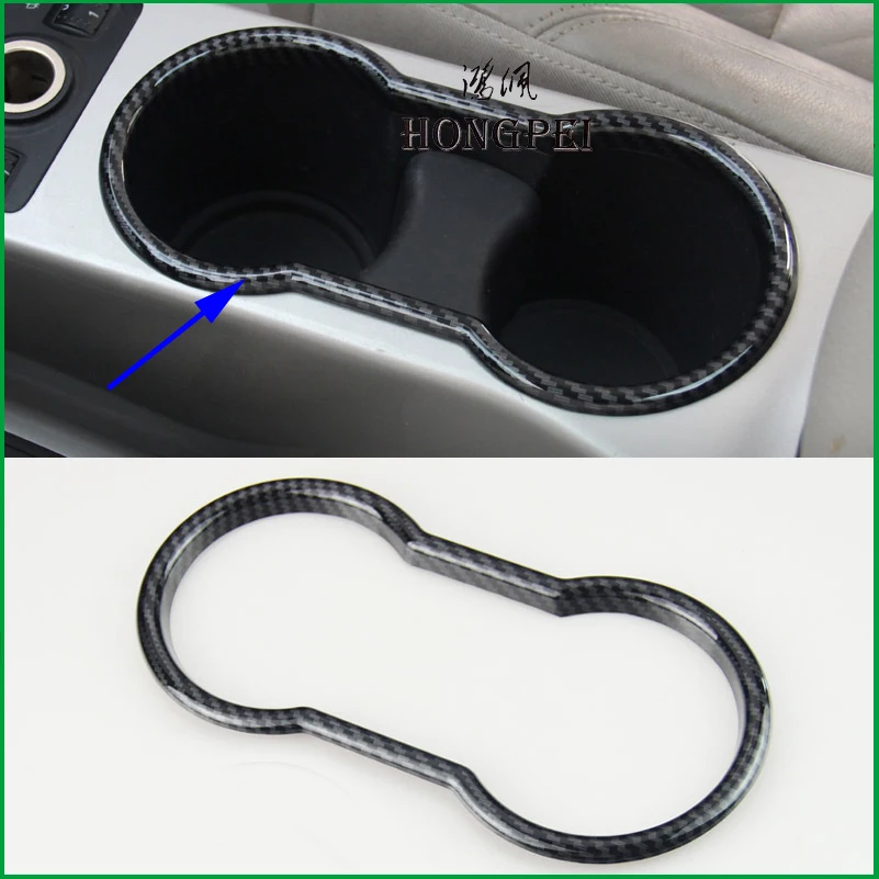

For 2013-2015 Ford escape Kuga Interior Water Cup Holder Box Frame Cover Sticker Sequins Trim Auto Parts Car styling Accessories