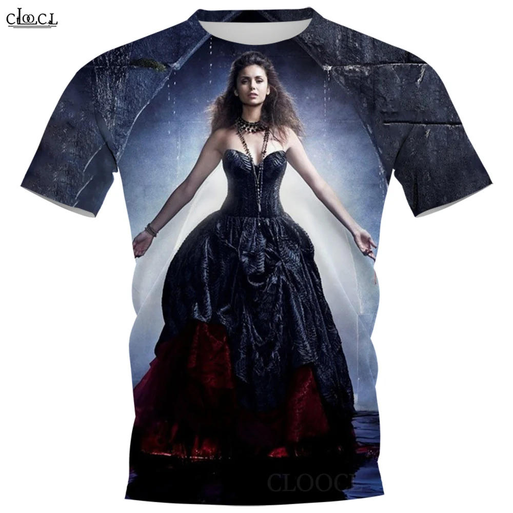 CLOOCL Men T-shirt The Vampire Diaries 3D All Over Printed Women Shirt Unisex Short Sleeve Pullover Casual Streetwear Tee Tops