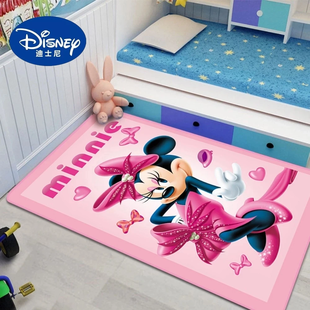 

Disney Minnie Mickey Mouse Door Mat Kids Boys Girls Game Mat Carpet Bedroom Kitchen Carpet Indoor Bathroom Mat Play Mat Baby Gym