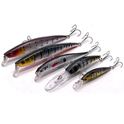 5pcs Minnow Crankbait Fishing Lure Set Of Wobblers For Pike Trolling Tackle Hard Bait Fake Crazy Bionic Artificial Baits Kit Sea