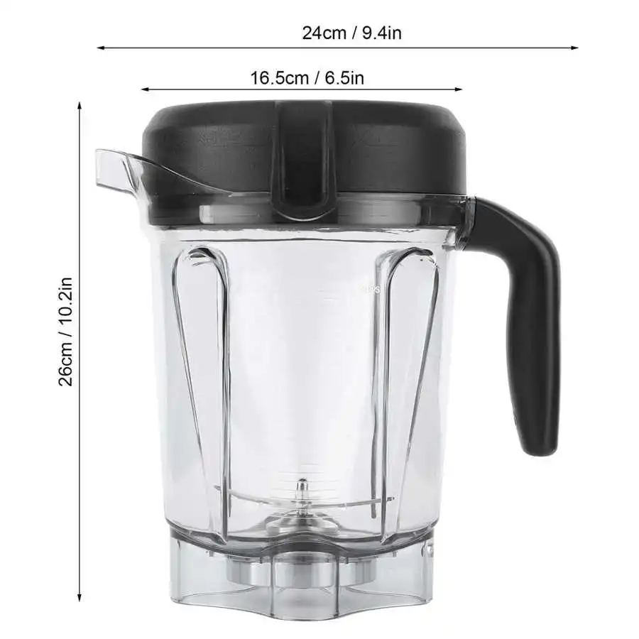 Vitamix ブレンダー容器 透明ブレンダー食品容器,ブレード蓋付き,交換用アクセサリー,Vitamix
