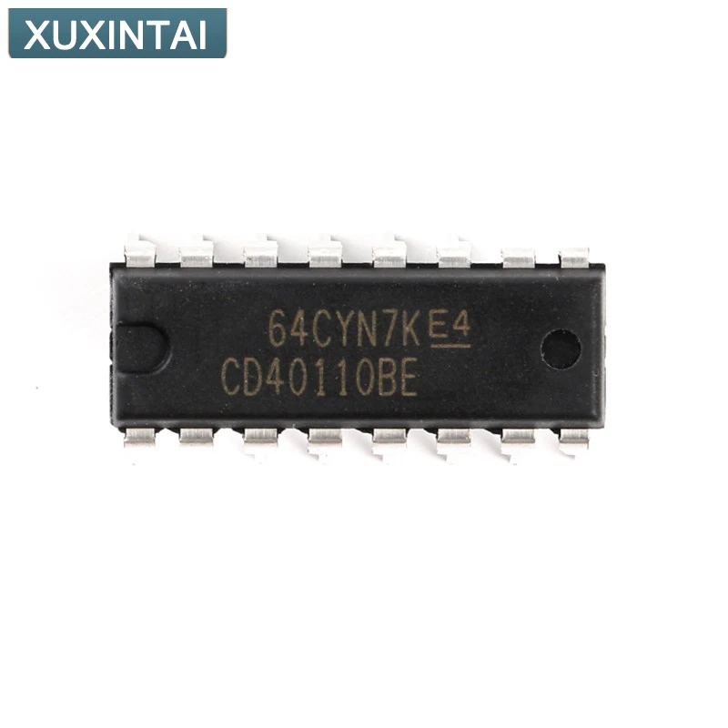 10Pcs/Lot New Original   CD40110BE CD40110 Counter IC Counter, Decade 1 Element 4 Bit Positive, Negative 16-PDIP