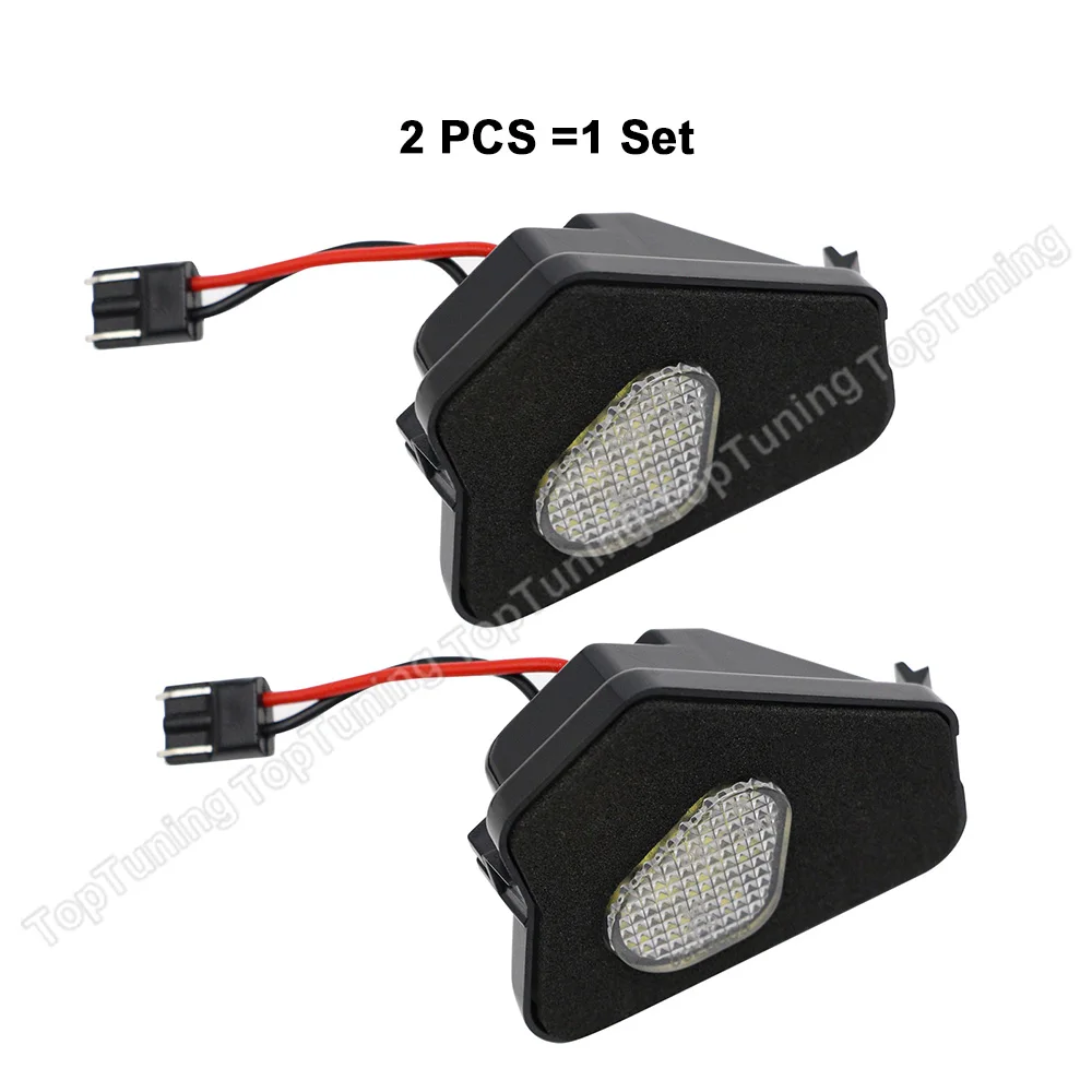 2X Canbus For Mercedes Benz Kombi S204 S212 Coupe C204 C207 C216 W124  A207 X218  X117 C218 LED Under Mirror Puddle Lamp Light