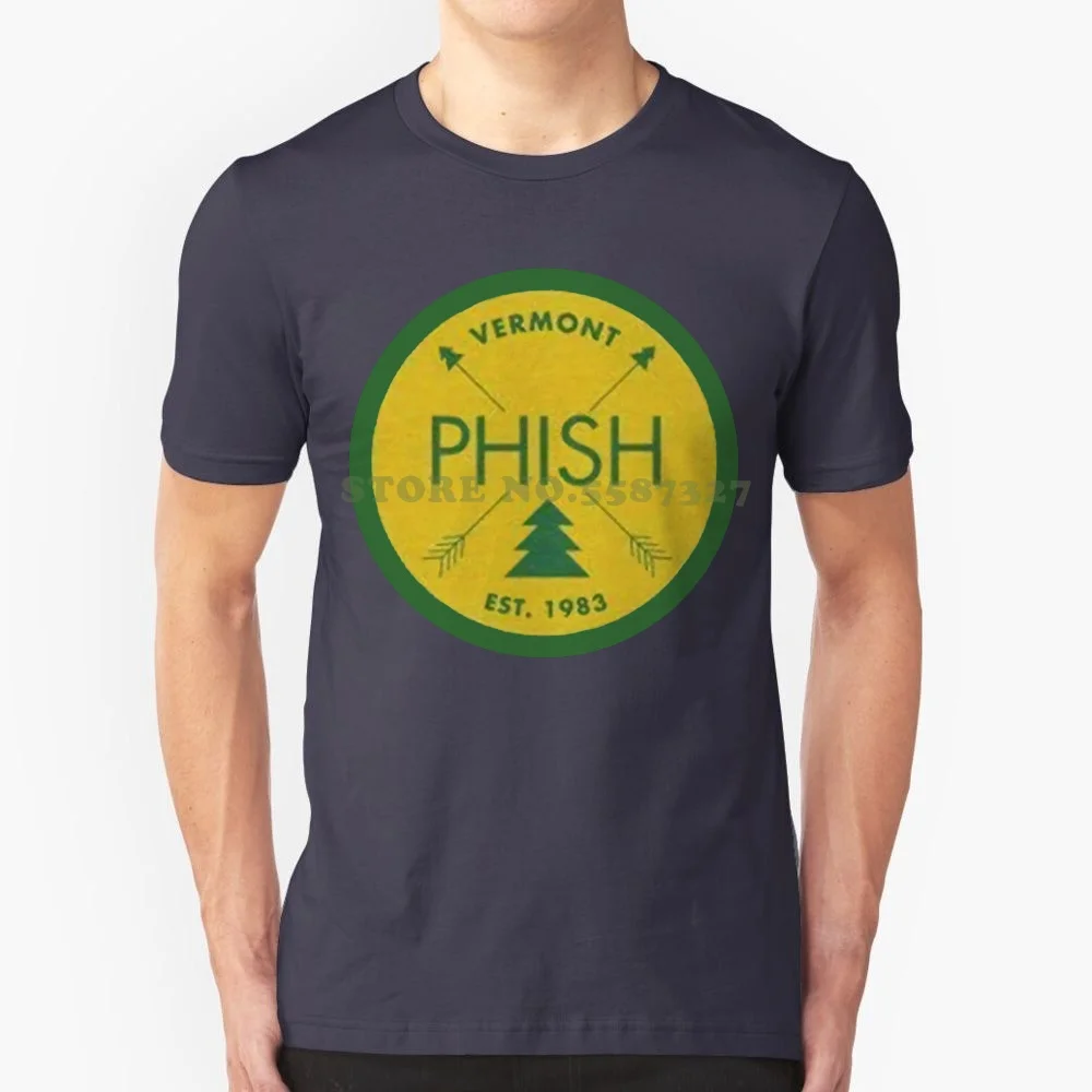 Newest Hot Sale T Shirt Men Tshirt Jsr Phish Men's Vermont Est. 1983 T Shirt Heather Grey