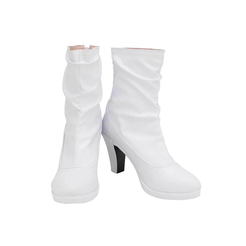 Cowboy Bebop Faye Valentine Cosplay Boots White Shoes Custom Made