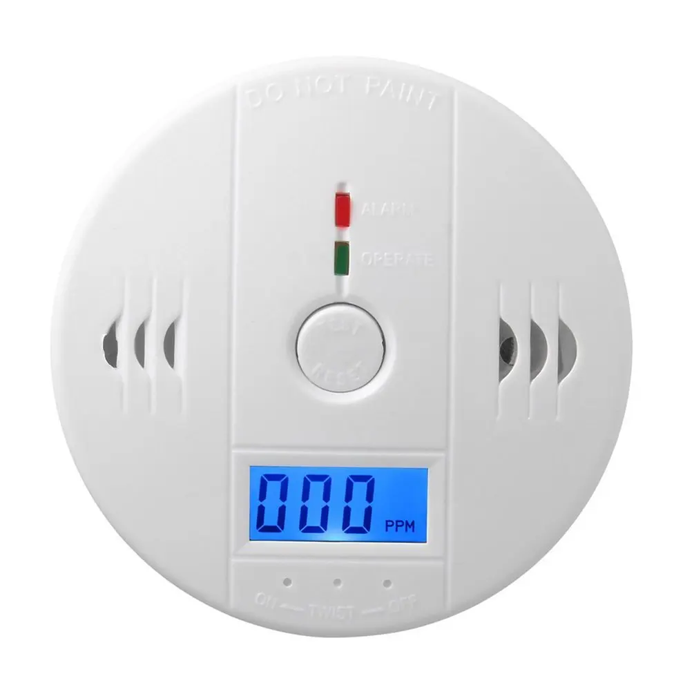 High Sensitive LCD CO Sensor Work Alone Built-in 85dB Siren Sound Independent Carbon Monoxide Poisoning Warning Alarm Detector